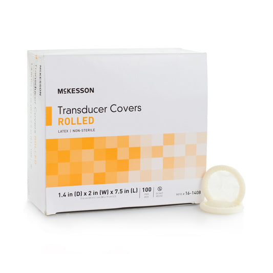 Ultrasound Probe Cover McKesson 1-2/5 X 7-1/2 Inch Latex NonSterile Rolled - 16-1408