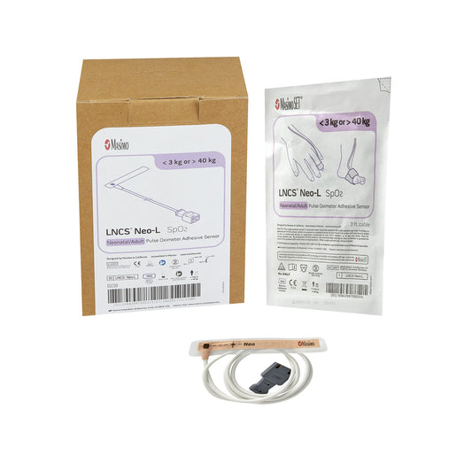 SpO2 Sensor Lncs® Finger Adult / Infant / Pediatric Single Patient Use 3 Foot Cord - 1862