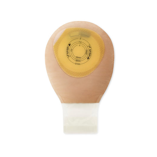 Ostomy Pouch Pouchkins™ Child One-Piece System 7 Inch Length Flat, Trim to Fit Up to 2 Inch Stoma Drainable - 3795