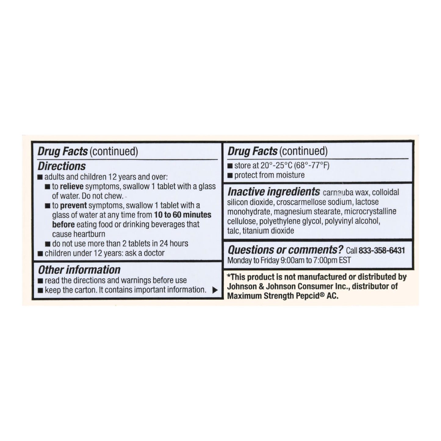 Foster & Thrive™ Maximum Strength Acid Reducer Famotidine 20 mg 70677110102