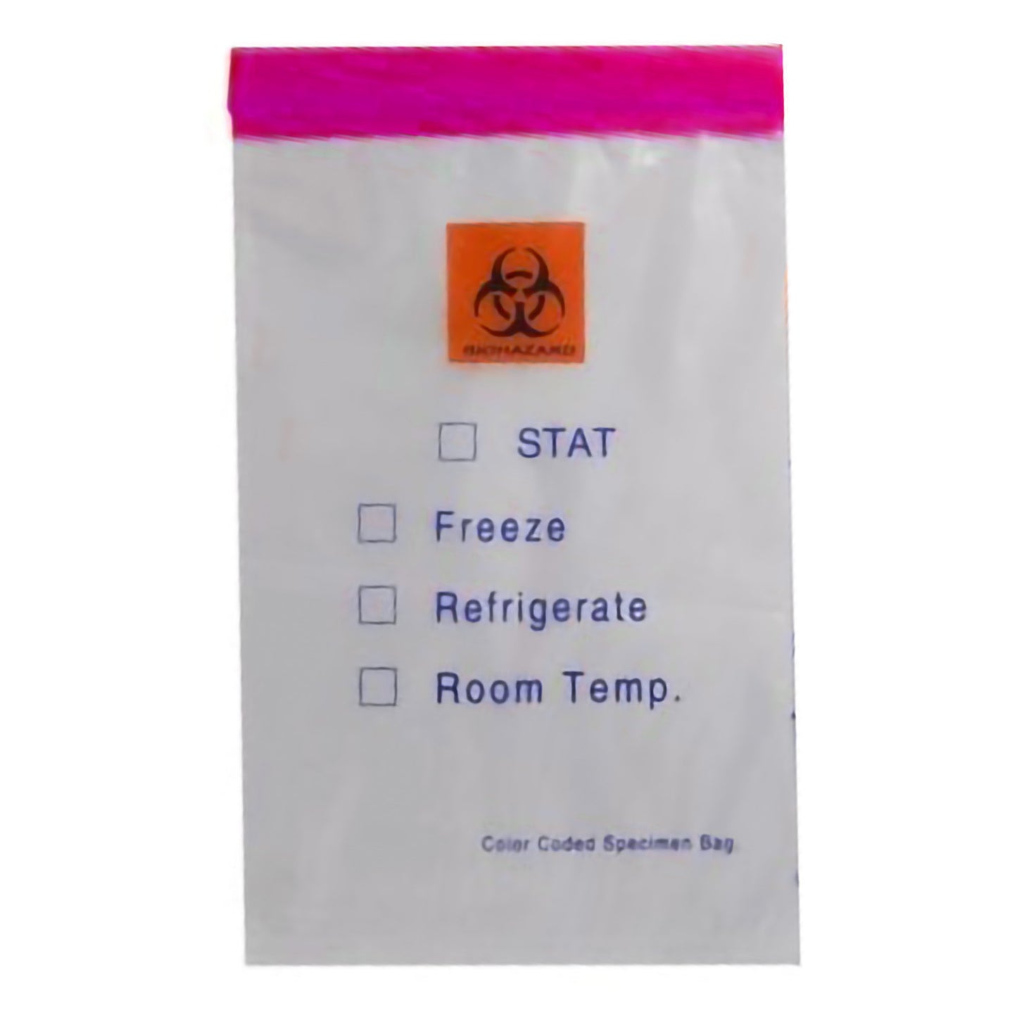 RD Plastics Company Color Coded Top Specimen Transport Bag with Document Pouch, 6 x 9 Inch Q610, Case of 1000