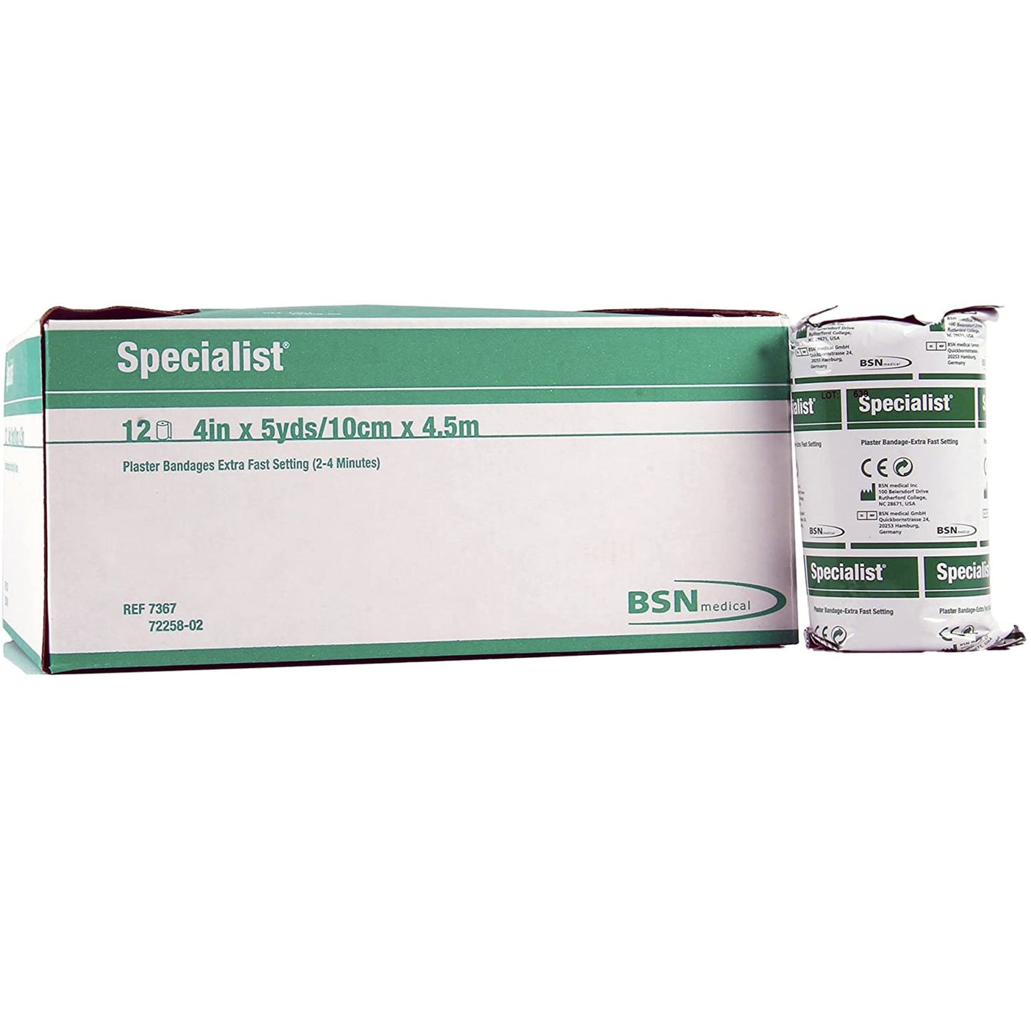Plaster Bandage Specialist® 4 Inch X 15 Foot Plaster of Paris White - 7367