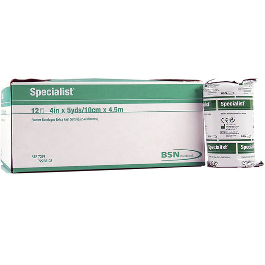 Plaster Bandage Specialist® 4 Inch X 15 Foot Plaster of Paris White - 7367