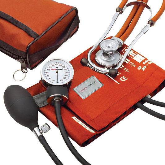 McKesson Blood Pressure Combo Kit with Sprague Stethoscope, Orange, Size 11 768-641-11AORMM