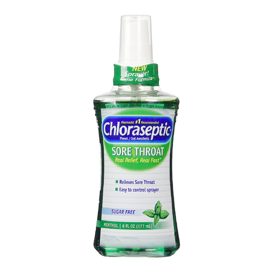 Sore Throat Relief Chloraseptic® 1.4% Strength Oral Spray 6 oz. - 37811201104