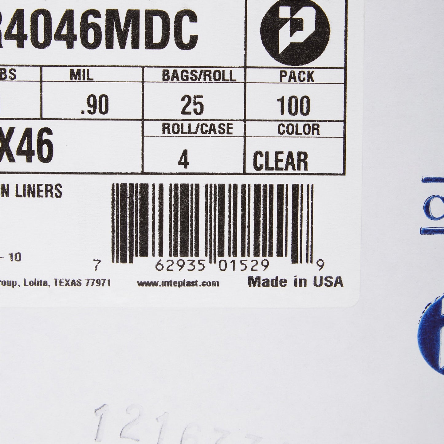 McKesson Extra Heavy Plus Duty Trash Bag, Clear, 45 gal. BR4046MDC