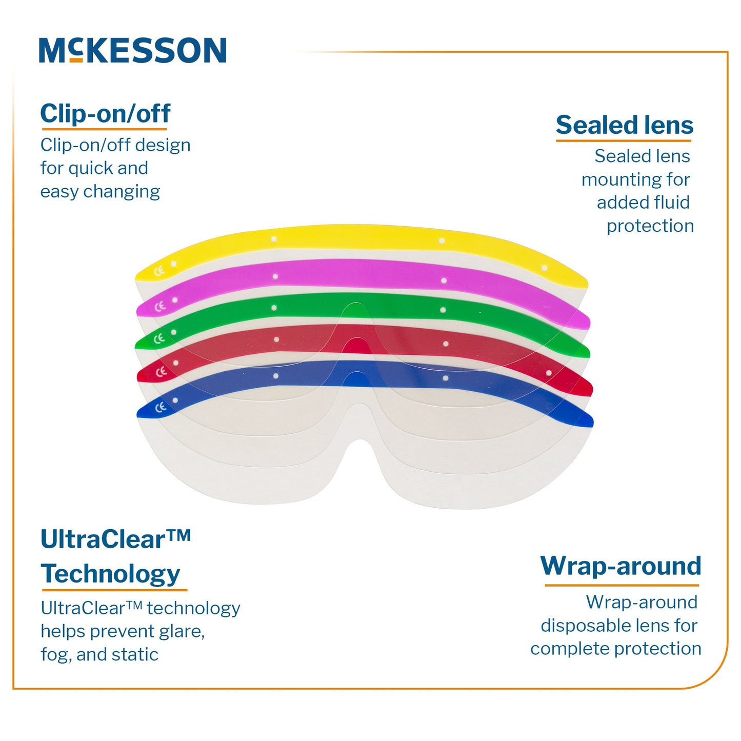 McKesson Replacement Eye Shield Lens 242-11000-501