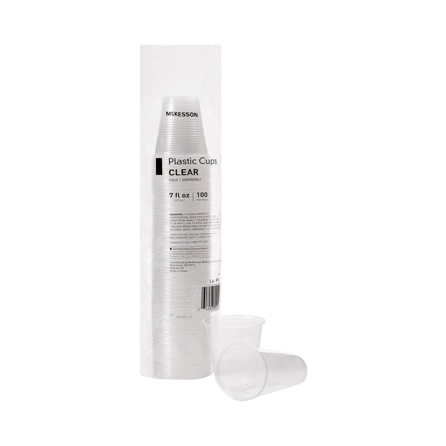 Drinking Cup McKesson 7 oz. Clear Polypropylene Disposable - 16-PDC7