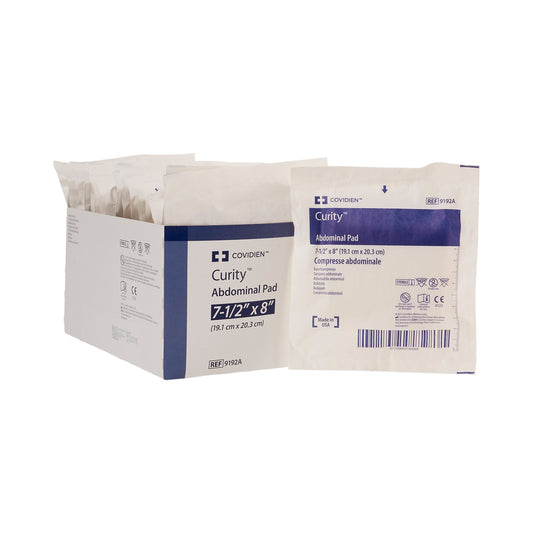 Abdominal Pad Curity™ 7-1/2 X 8 Inch Sterile 1 per Pack - 9192A