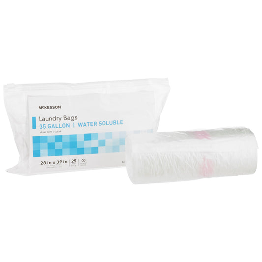 Water Soluble Laundry Bag McKesson 30 to 35 gal. 28 X 39 Inch - 03-1347