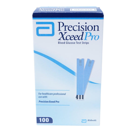 Blood Ketone Test Strips Precision Xceed Pro™ 100 Strips per Pack - 7093201