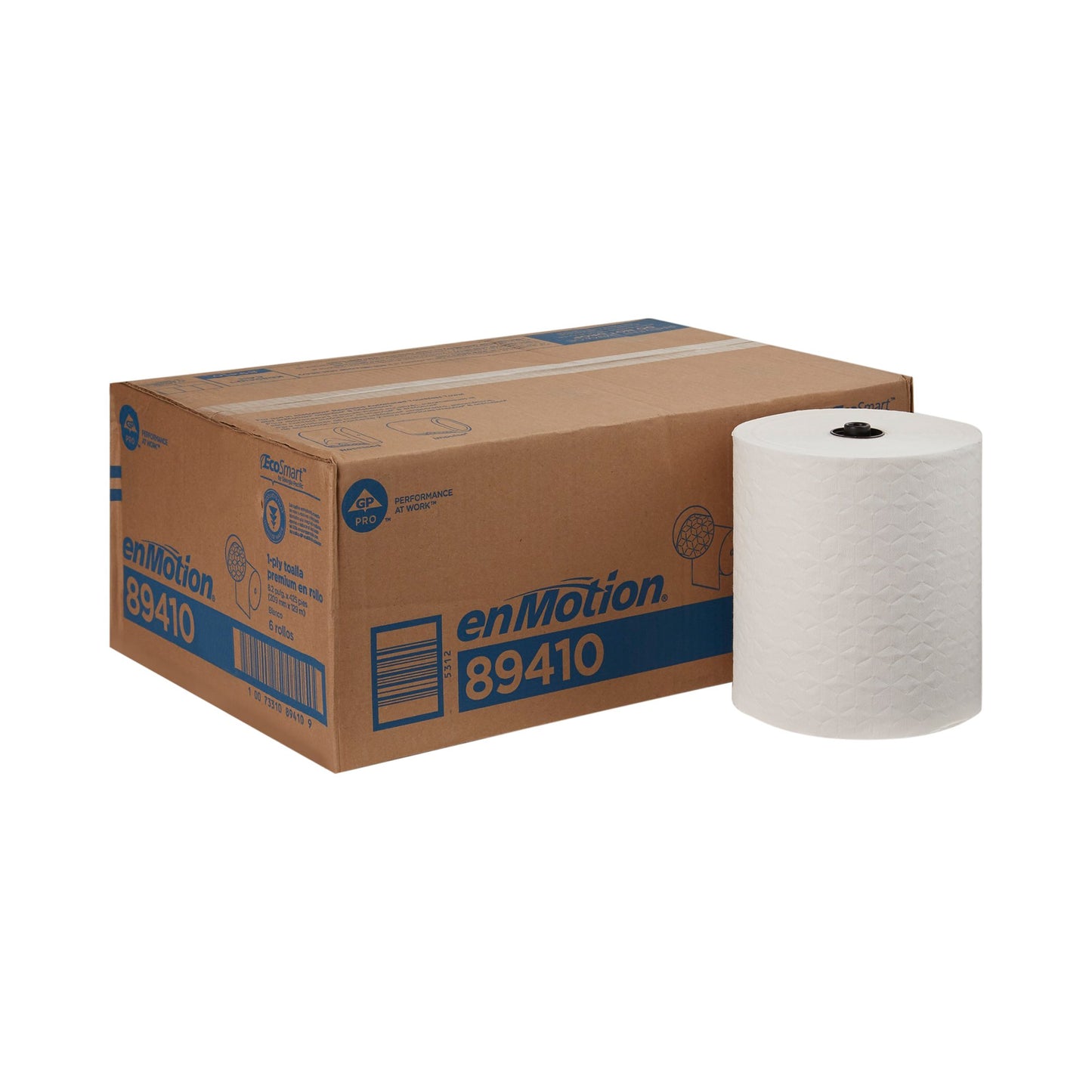 enMotion® White Premium Touchless Paper Towel, 8-1/5 Inch x 425 Foot 89410