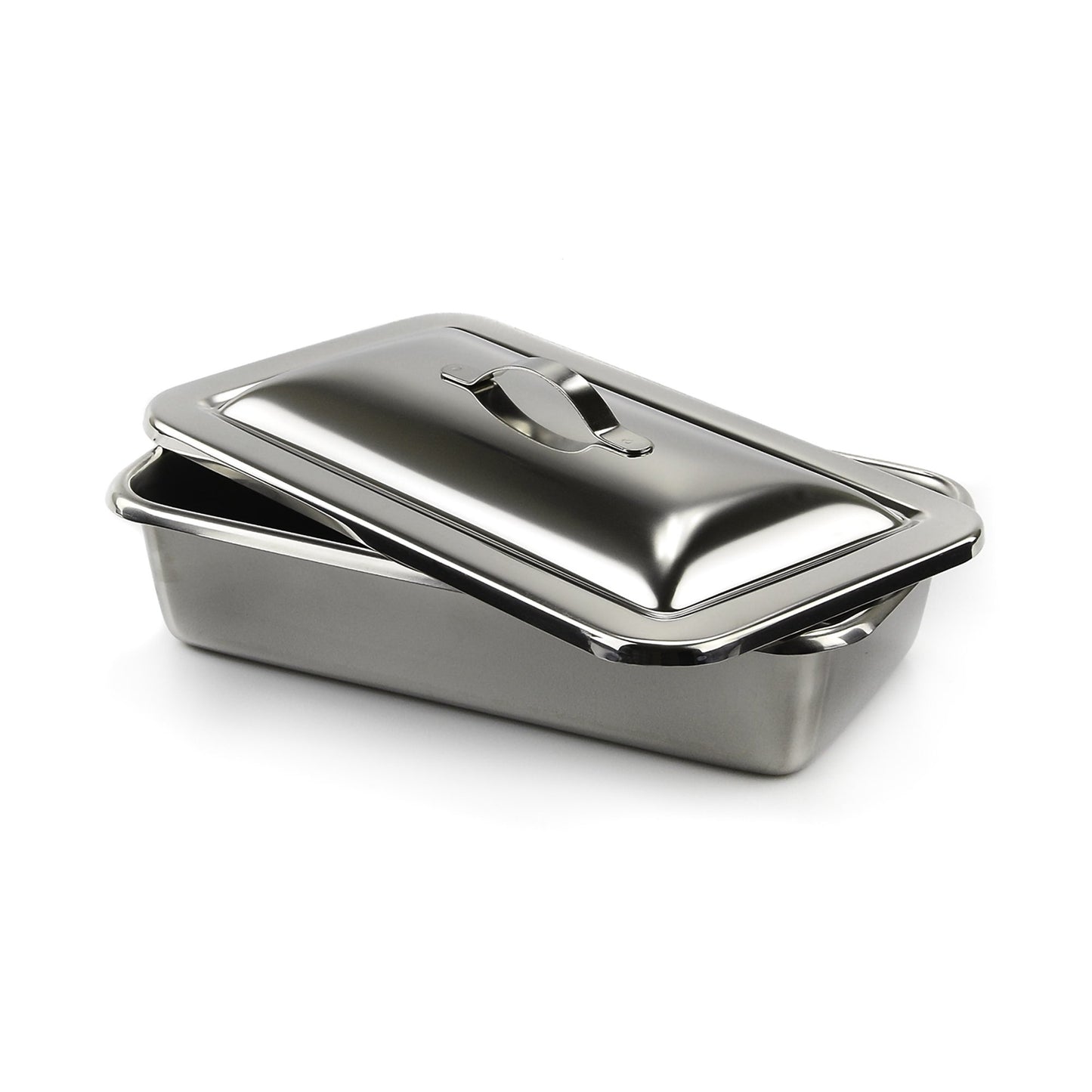 Instrument Tray McKesson Strap Handle Stainless Steel 8-7/8 X 5 X 2 Inch - 63-4255