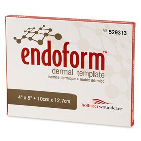 Collagen Dressing with ECM Endoform® Natural – Fenestrated 4 X 5 Inch Fenestrated Rectangle Sterile - 529314