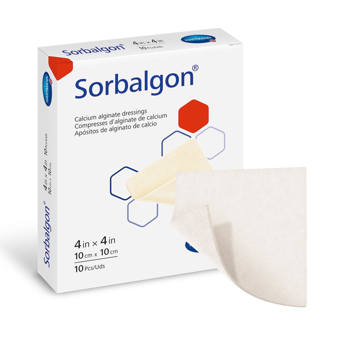 Sorbalgon® Alginate Dressing, 4 x 4 Inch 49210001
