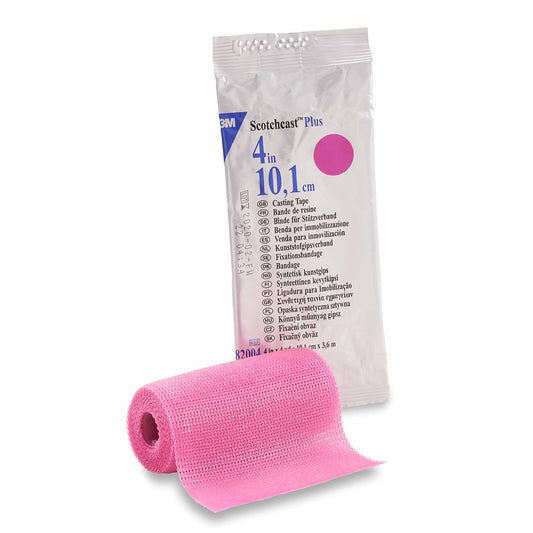 3M™ Scotchcast™ Plus Bright Pink Cast Tape, 4 Inch x 4 Yard 82004X