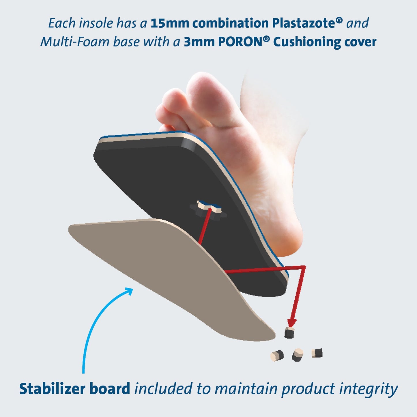 Peg-Assist™ Insole, Medium PTQM2