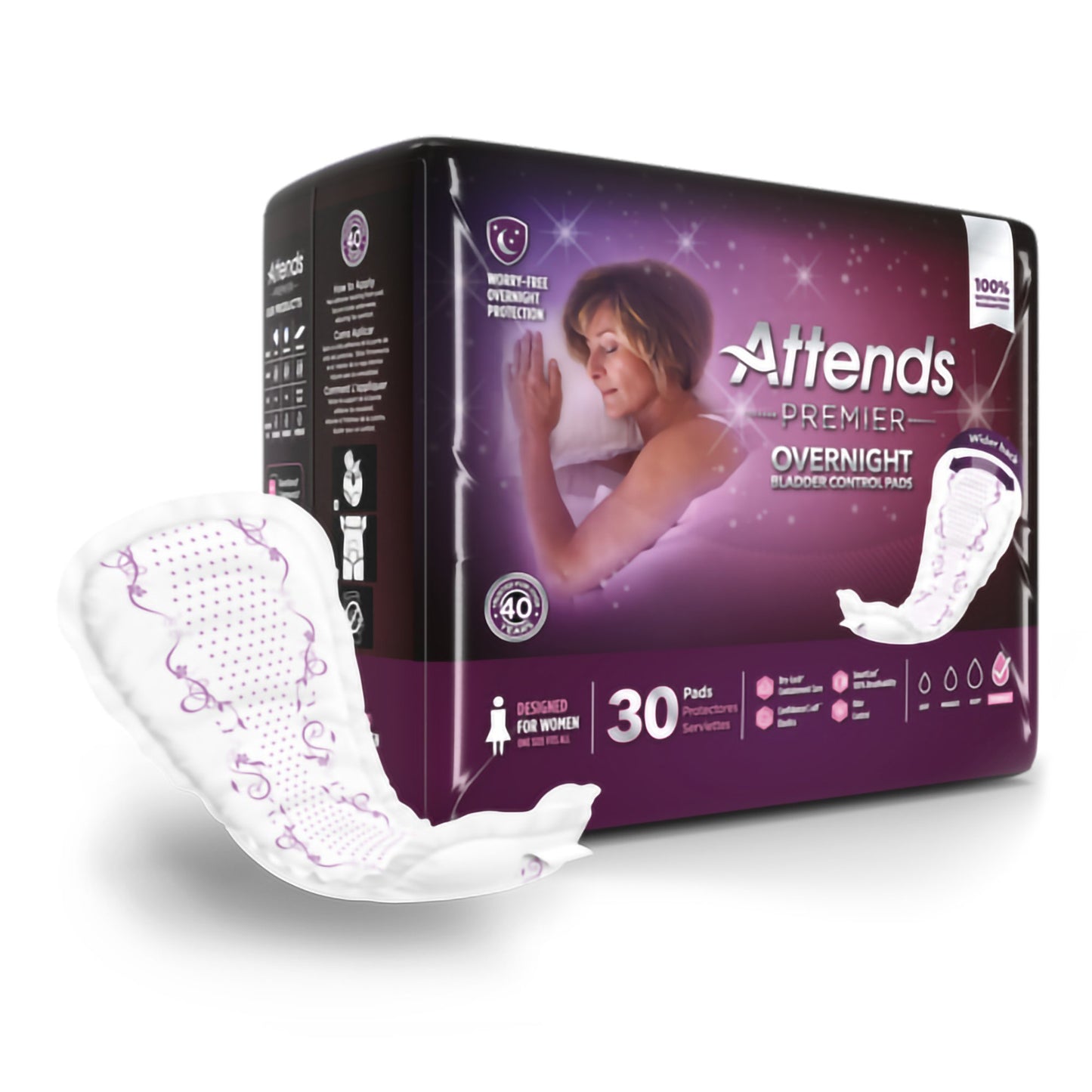 Attends® Premier Overnight Bladder Control Pads ALI-ONBCP