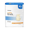Unisex Adult Incontinence Brief McKesson Classic X-Large Disposable Light Absorbency - BRBRXL