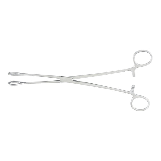 Sponge Forceps McKesson Argent™ Foerster 9-1/2 Inch Length OR / Surgical Grade German Stainless Steel NonSterile Locking Finger Ring Handle Straight F