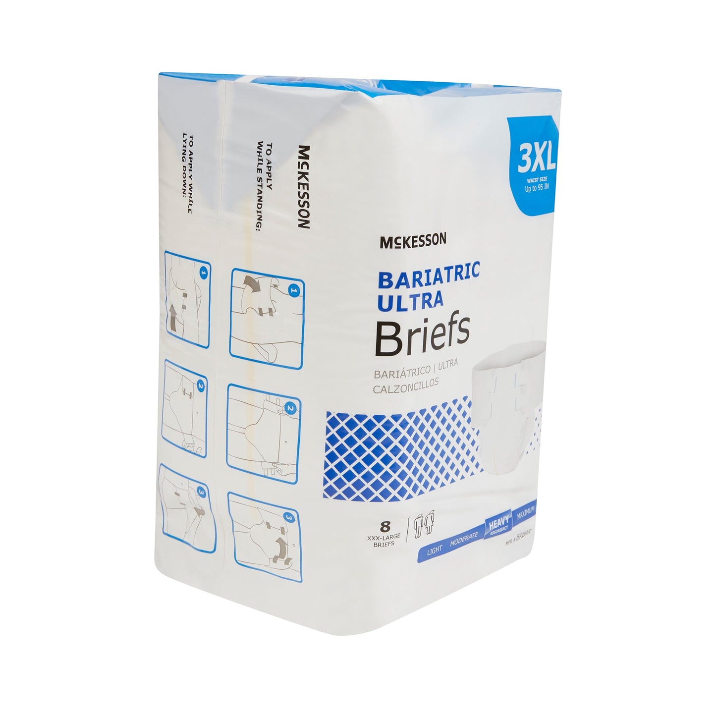 McKesson Ultra Heavy Absorbent Incontinence Brief, Bariatric BRBAR