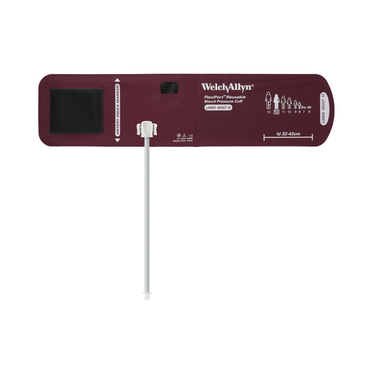 Reusable Blood Pressure Cuff FlexiPort® 32 to 43 cm Arm Nylon Cuff Large Adult Cuff - REUSE-12-1SC