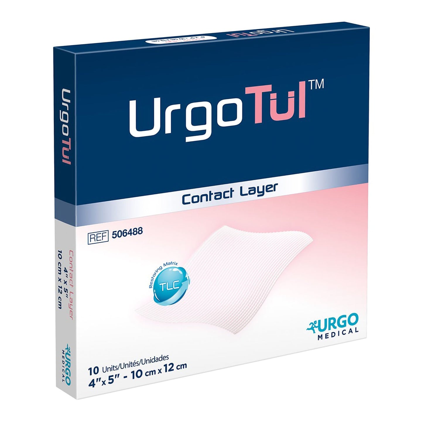 UrgoTul™ Impregnated Contact Layer Dressing, 4 x 5 Inch 506488