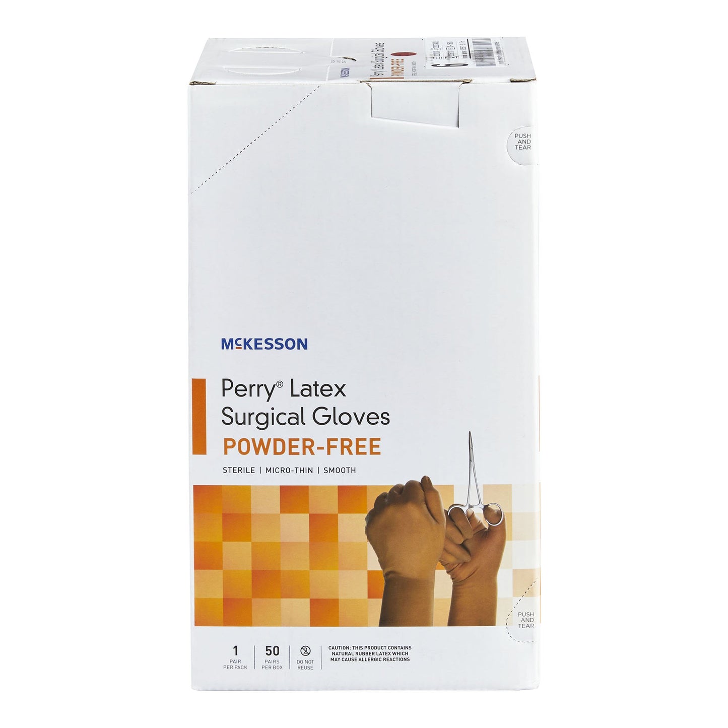 McKesson Perry® Latex Surgical Glove, Size 6, Brown 20-1360N