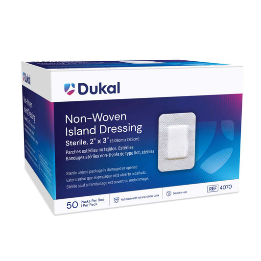 Dukal Island Dressing with Border, 2 x 3 Inch 4070