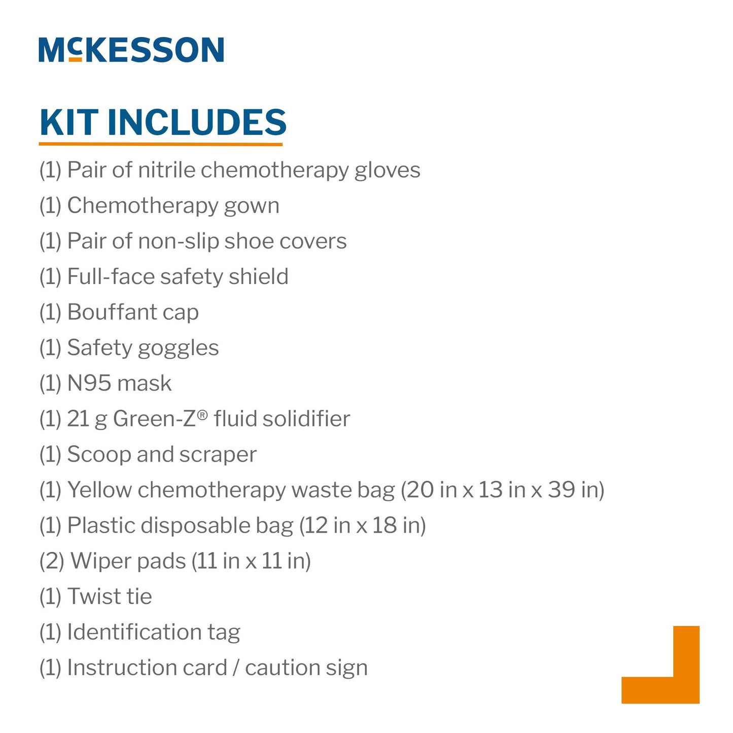 Chemotherapy Spill Kit McKesson 547-49725