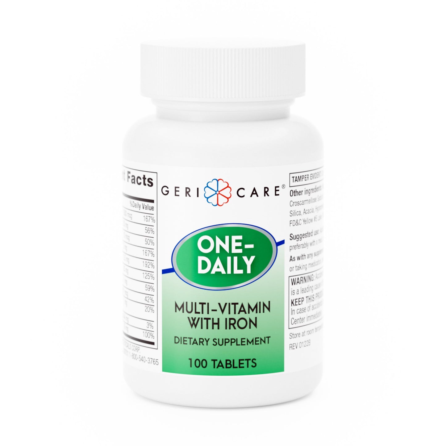 Geri-Care® One-Daily Multivitamin Supplement with Iron Tablets 521-01-GCP