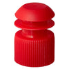 McKesson Tube Closure Polyethylene Flanged Plug Cap Red 13 mm For Use with 13 mm Blood Drawing Tubes, Glass Test Tubes, Plastic Culture Tubes NonSteri