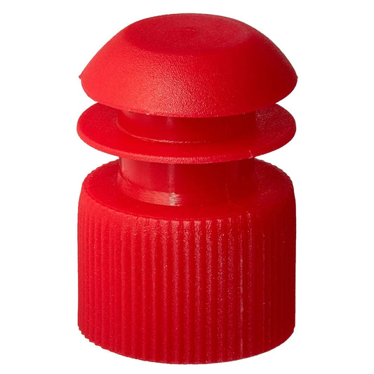 McKesson Tube Closure Polyethylene Flanged Plug Cap Red 13 mm For Use with 13 mm Blood Drawing Tubes, Glass Test Tubes, Plastic Culture Tubes NonSteri