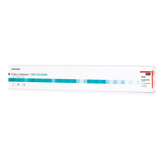 McKesson Brand McKesson Silicone Foley Catheter, Coude Tip, 18 Fr. 16-SFOL518C, 1 Each