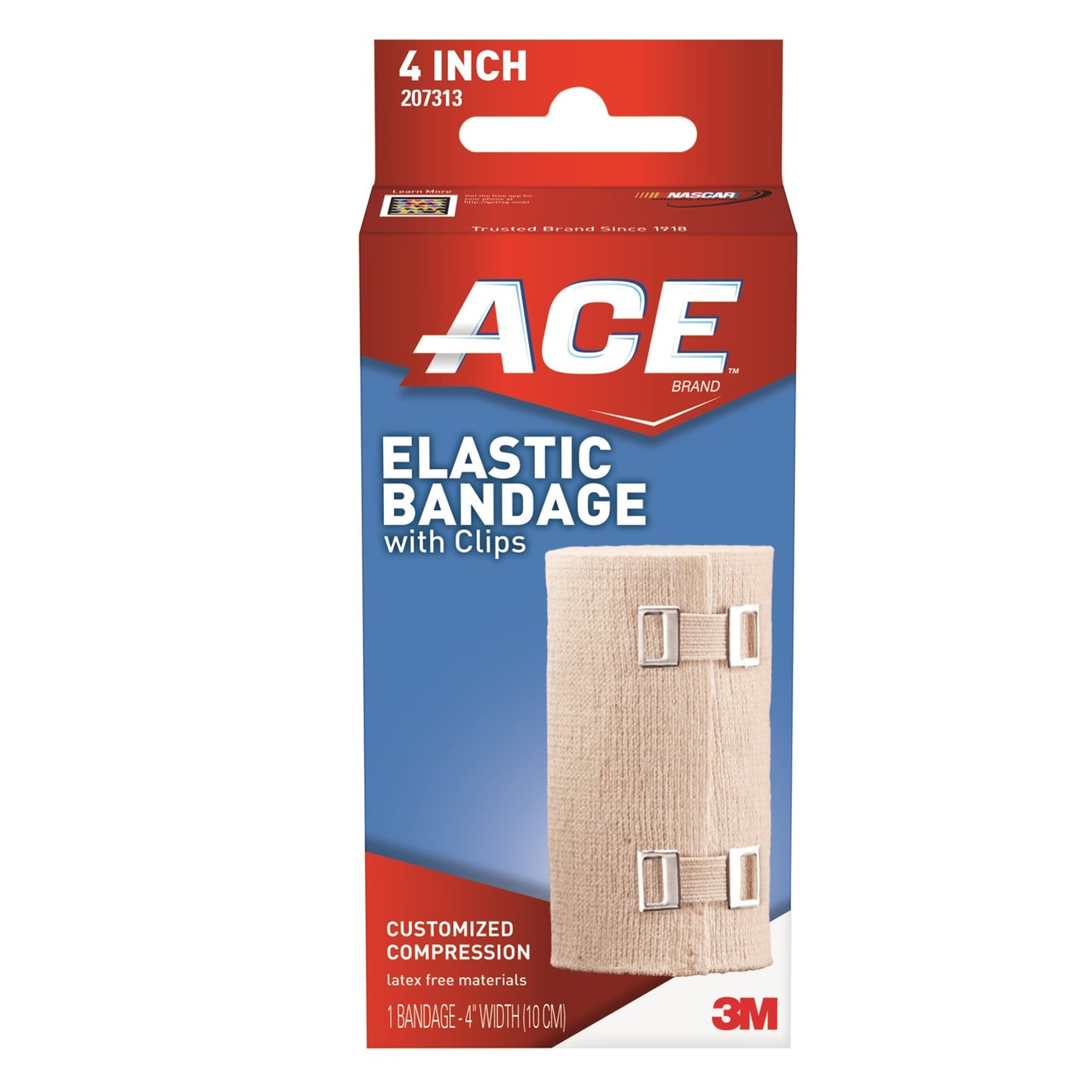 3M™ Ace™ Clip Detached Closure Elastic Bandage, 4 Inch Width 207313