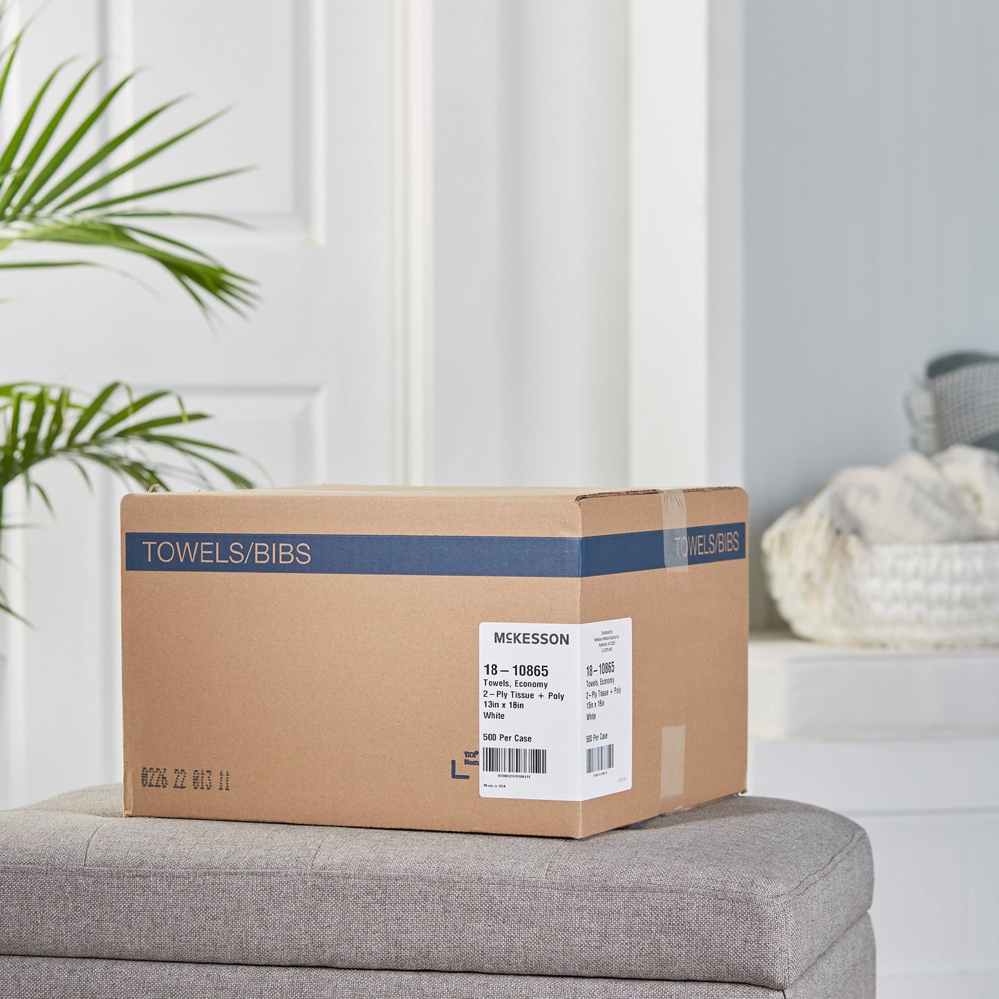 McKesson Nonsterile White Procedure Towel, 13 x 18 Inch 18-10865