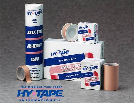 Waterproof Medical Tape Hy-Tape® Pink 1/2 Inch X 5 Yard Zinc Oxide Adhesive Zinc Oxide NonSterile - 105LF