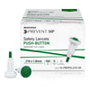 Safety Lancet McKesson Prevent® HP 21 Gauge Retractable Push Button Activation Finger - 16-PBHPSL21G1.8X