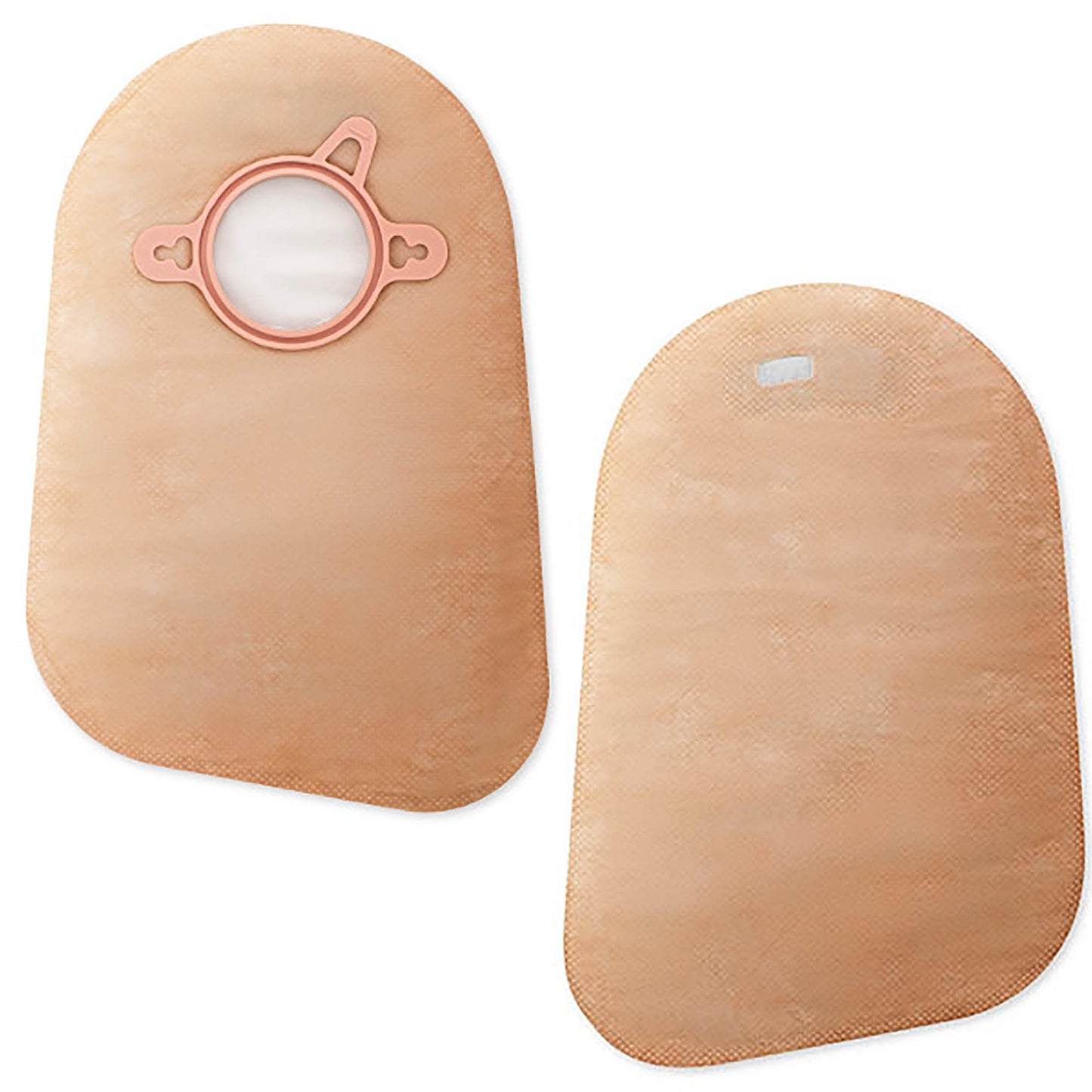 New Image™ 2-Piece Beige Ostomy Pouch, Pre-cut to Fit 70 Stomas, Blue 18374