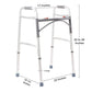 McKesson Aluminum Folding Walker, 32 – 39 Inch Height 146-10200-1