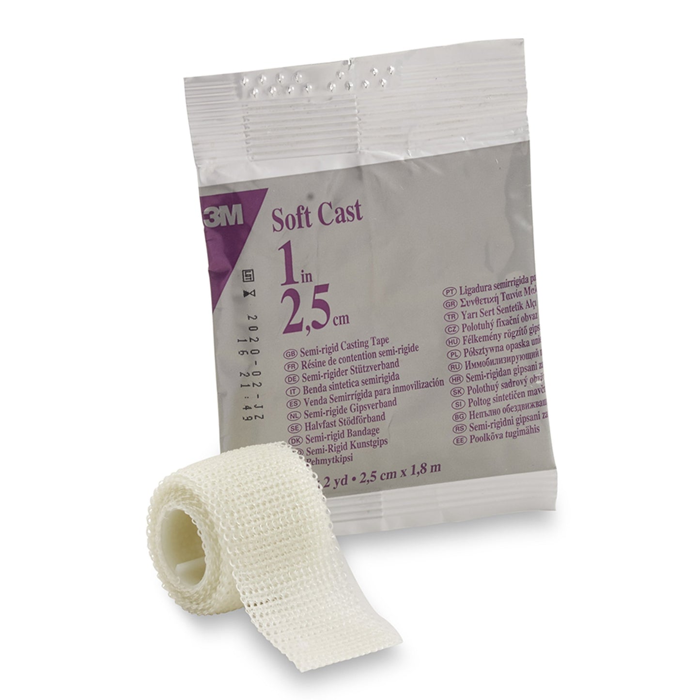 3M™ Scotchcast™ Soft Cast Tape, White, 1 Inch x 2 Yard 82101