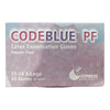 Exam Glove CODEBLUE® PF X-Large NonSterile Latex Extended Cuff Length Fully Textured Blue Not Rated - 23-38