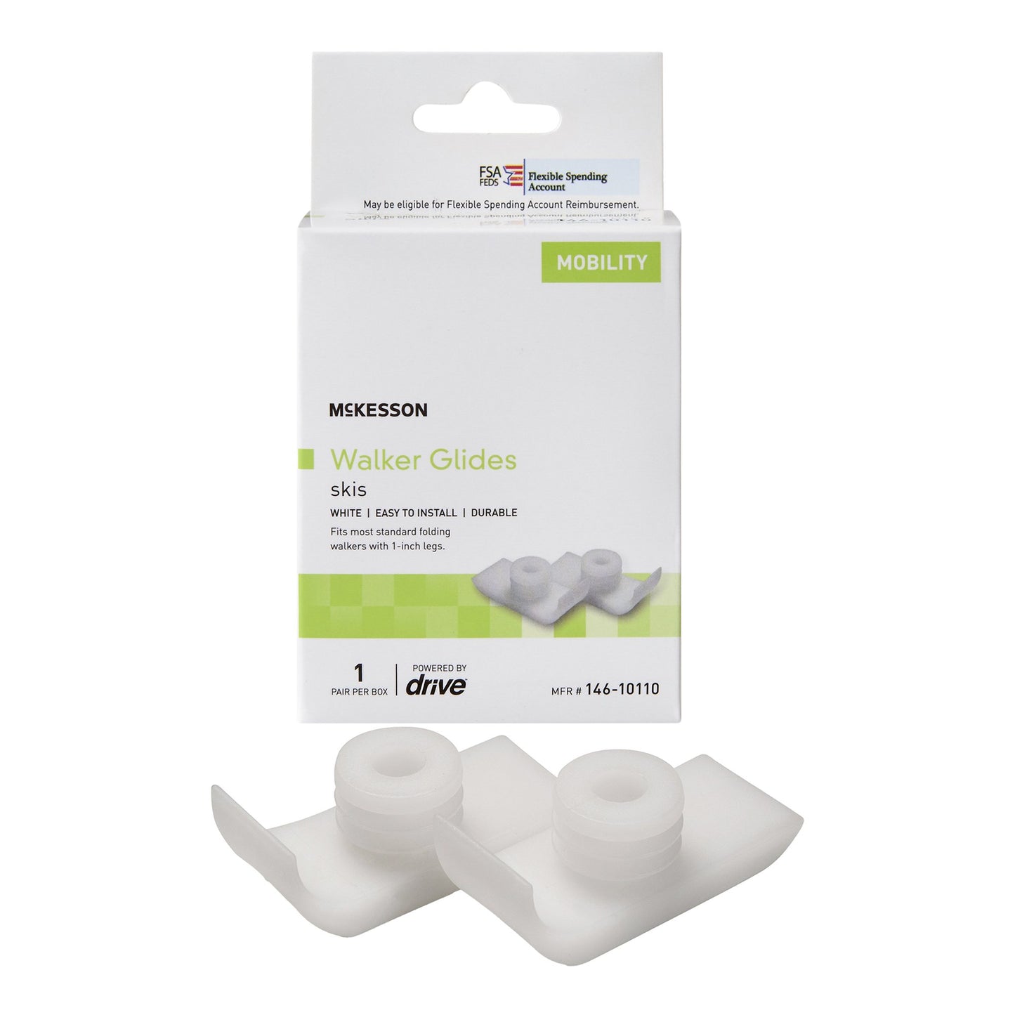 McKesson Glide Ski For Walker - 146-10110