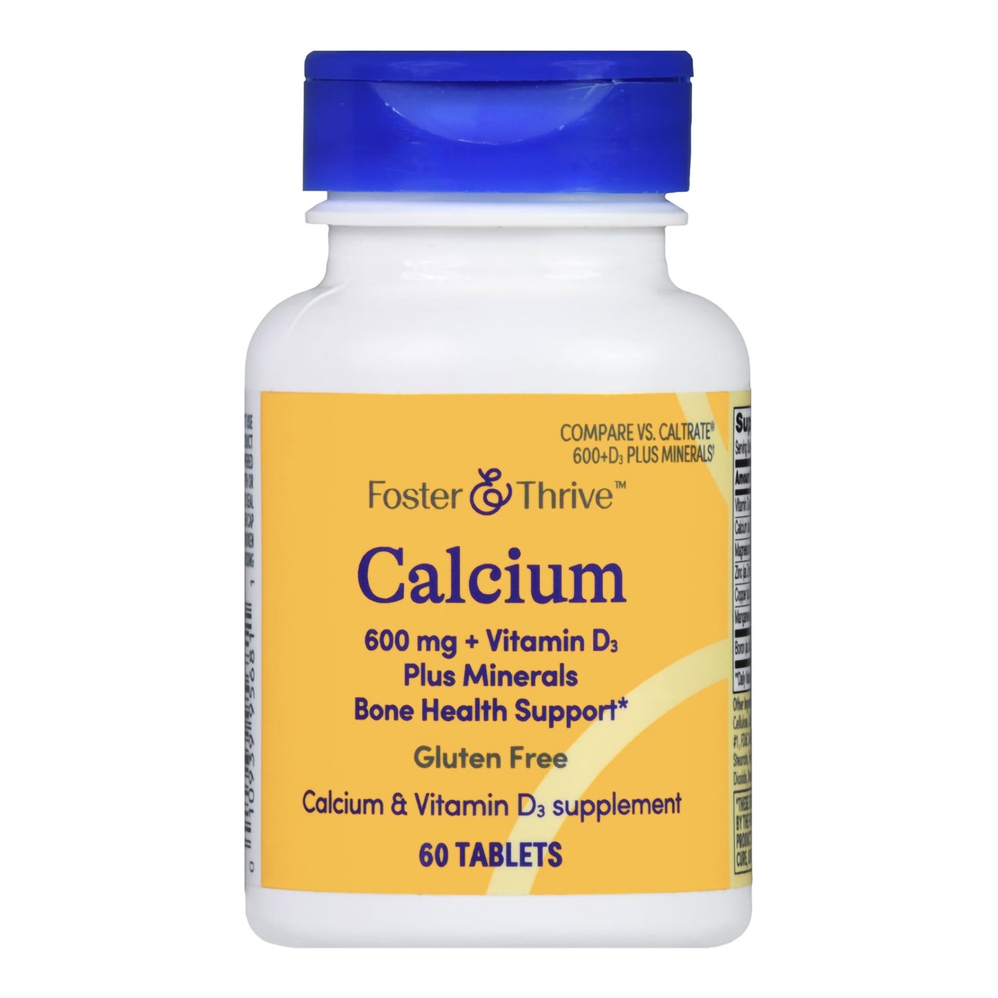 Foster & Thrive™ Calcium 600 mg + Vitamin D-3 Plus Minerals Tablets 01093995681