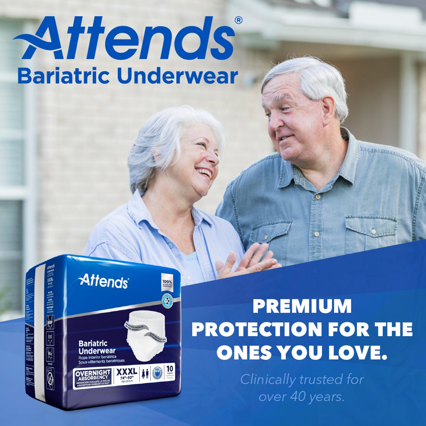 Attends® Bariatric Ultimate Absorbent Underwear, 3X-Large AU60