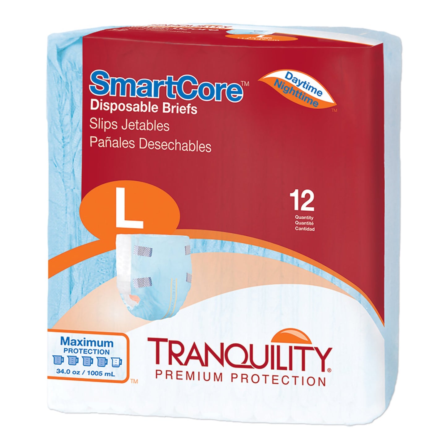 Unisex Adult Incontinence Brief Tranquility SmartCore™ Large Disposable Heavy Absorbency - 2313