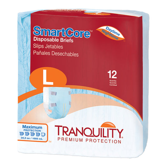 Unisex Adult Incontinence Brief Tranquility SmartCore™ Large Disposable Heavy Absorbency - 2313