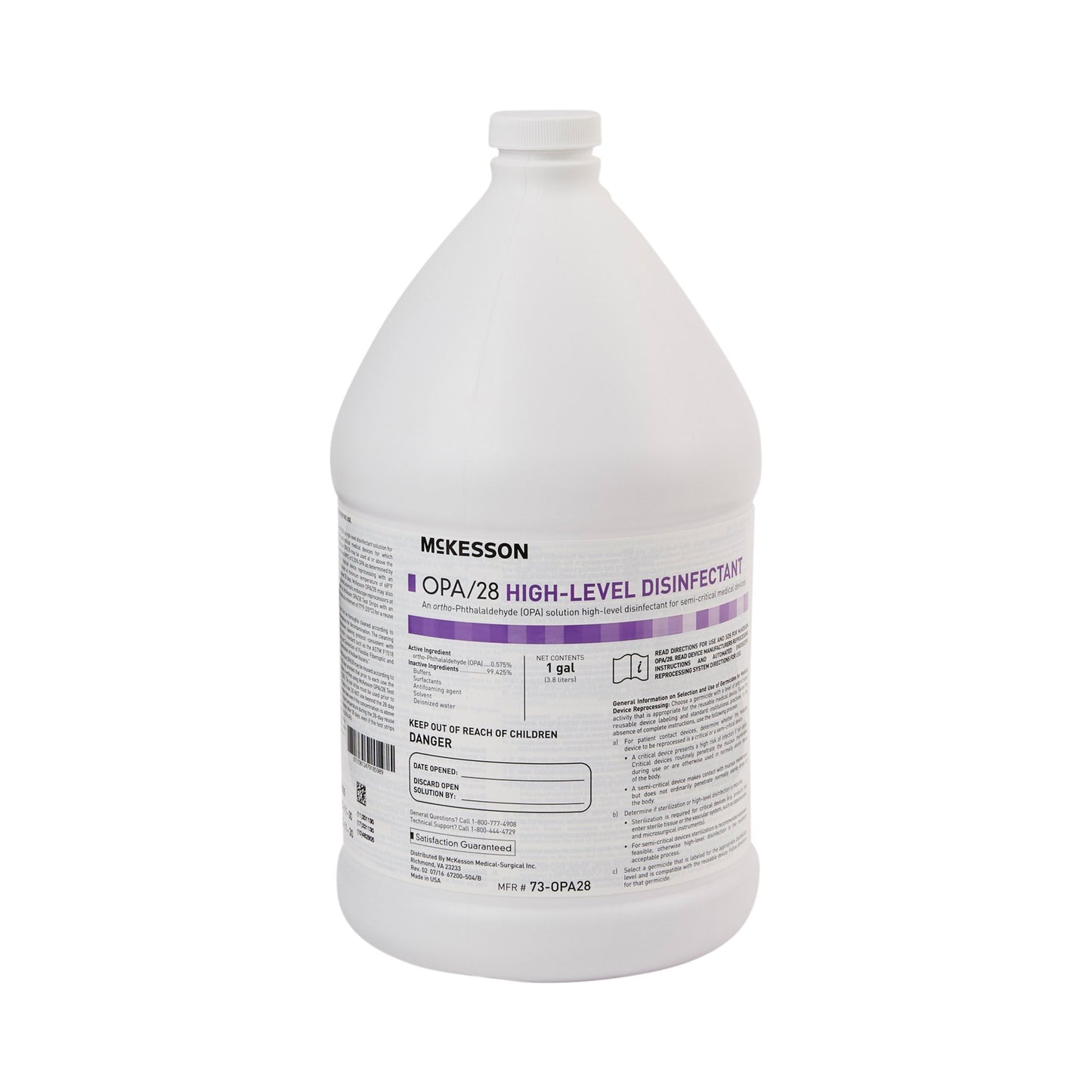 McKesson OPA High Level Disinfectant, 1 gal. Jug 73-OPA28