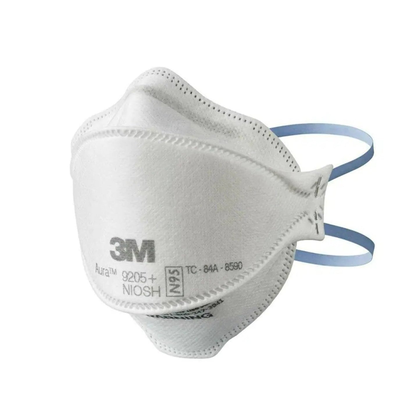 Particulate Respirator Mask 3M™ Aura™ Industrial N95 Not Rated Elastic Strap One Size Fits Most 9205+