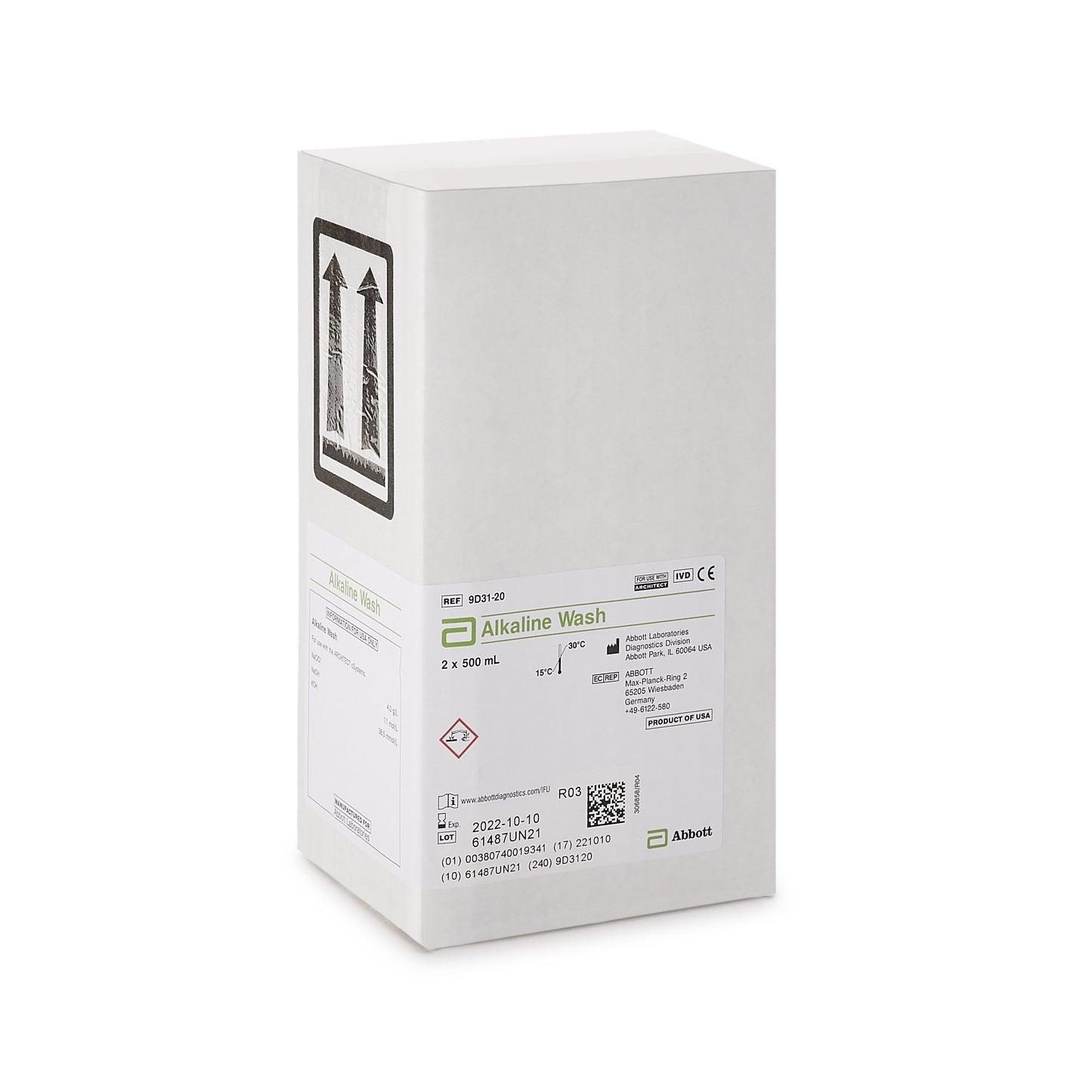 Architect™ Wash Reagent for use with Architect c16000 Analyzer 09D3120